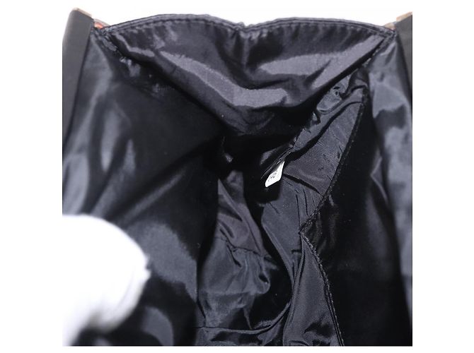 Borsa Miu Miu in raso nero e oro Auth 187043A D'oro - vista 21