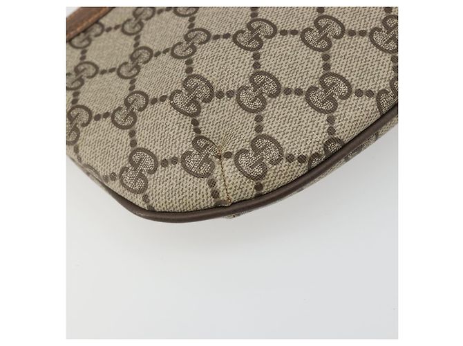 GUCCI GG Supreme Old Shoulder Bag PVC Beige Oro 378 02 020 Auth am11912 D'oro - vista 14