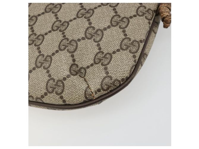 GUCCI GG Supreme Old Shoulder Bag PVC Beige Oro 378 02 020 Auth am11912 D'oro - vista 15