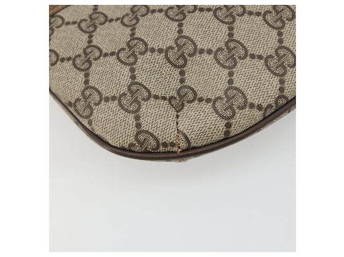 GUCCI GG Supreme Old Shoulder Bag PVC Beige Oro 378 02 020 Auth am11912 D'oro - vista 16