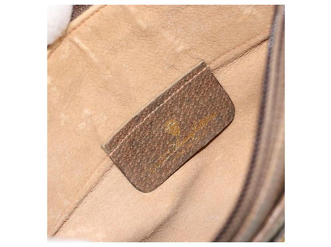 GUCCI GG Supreme Old Shoulder Bag PVC Beige Oro 378 02 020 Auth am11912 D'oro - vista 18