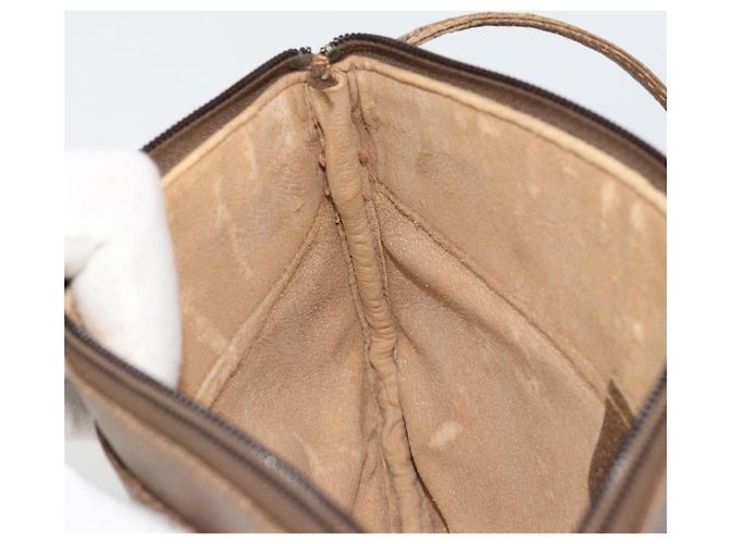 GUCCI GG Supreme Old Shoulder Bag PVC Beige Oro 378 02 020 Auth am11912 D'oro - vista 20