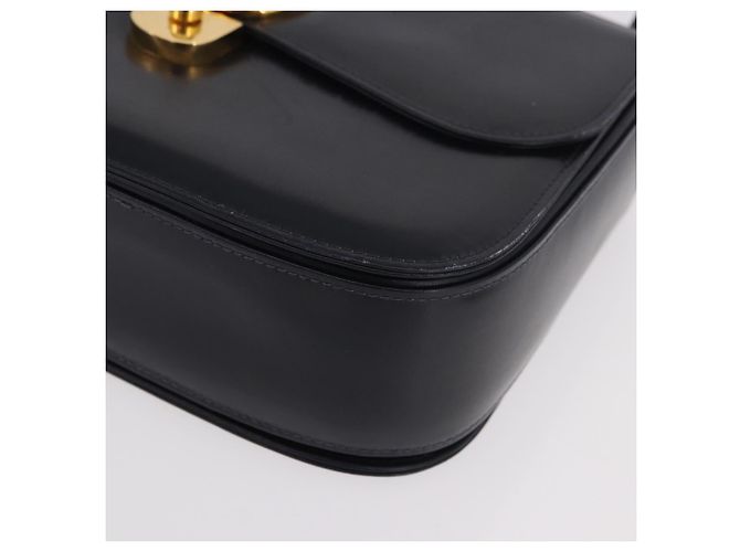 Borsa GUCCI in pelle blu navy e oro Autentica 187557A D'oro - vista 14