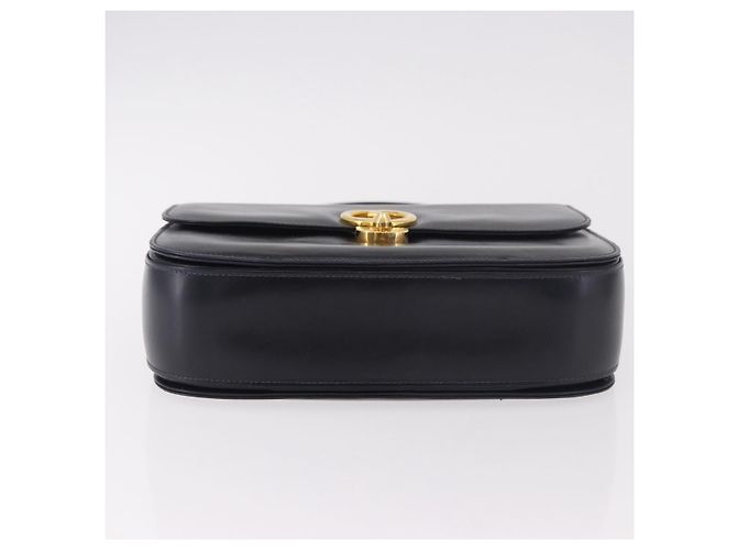 Borsa GUCCI in pelle blu navy e oro Autentica 187557A D'oro - vista 5