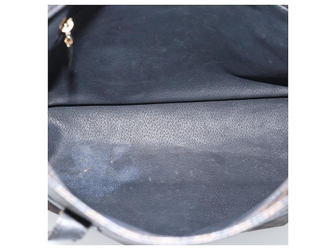 Céline Borsa Tote CELINE Macadam in tela e pelle PVC nera e oro Auth ka4807 Nero D'oro - vista 11