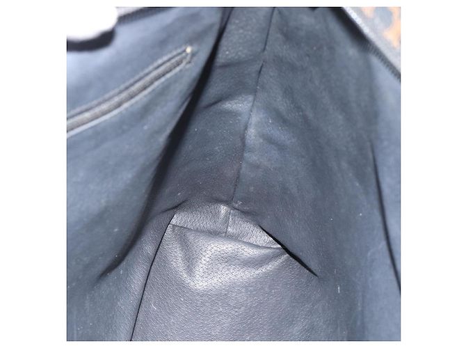 Céline Borsa Tote CELINE Macadam in tela e pelle PVC nera e oro Auth ka4807 Nero D'oro - vista 18