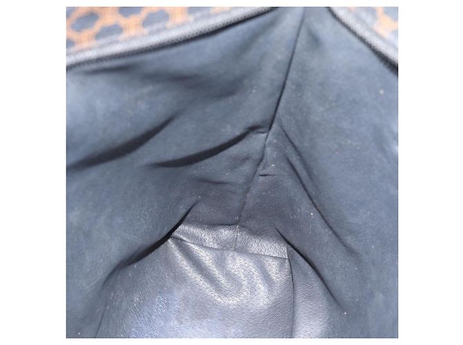 Céline Borsa Tote CELINE Macadam in tela e pelle PVC nera e oro Auth ka4807 Nero D'oro - vista 19