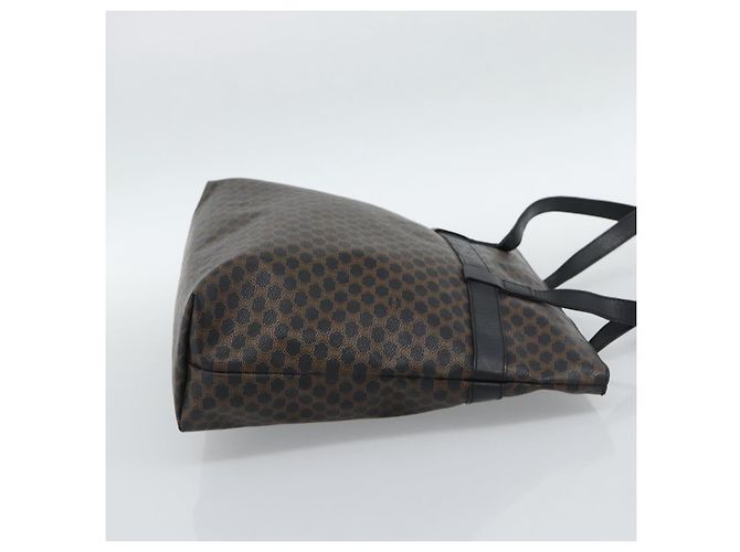 Céline Borsa Tote CELINE Macadam in tela e pelle PVC nera e oro Auth ka4807 Nero D'oro - vista 4