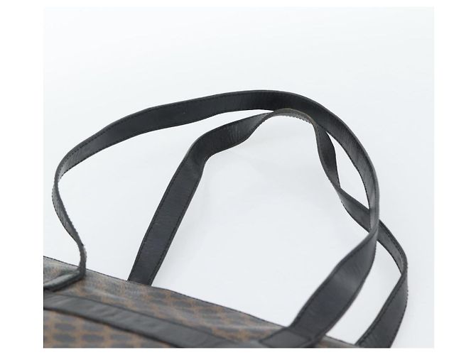Céline Borsa Tote CELINE Macadam in tela e pelle PVC nera e oro Auth ka4807 Nero D'oro - vista 8
