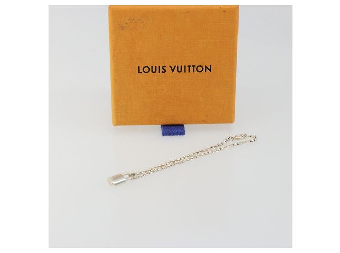 Bracciale LOUIS VUITTON Bracciale Silver Lockit Ag925 Silver Q95450 Auth 186237A Argento - vista 12