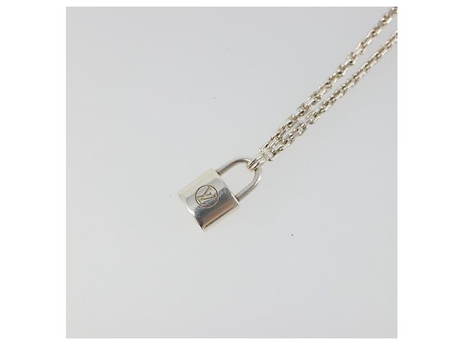 Bracciale LOUIS VUITTON Bracciale Silver Lockit Ag925 Silver Q95450 Auth 186237A Argento - vista 3
