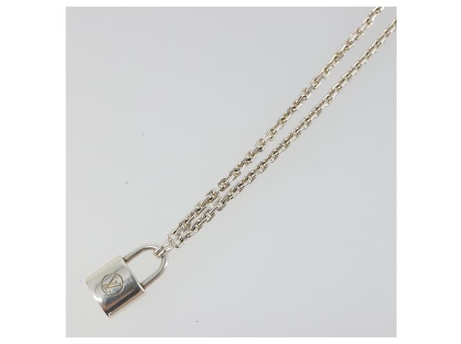 Bracciale LOUIS VUITTON Bracciale Silver Lockit Ag925 Silver Q95450 Auth 186237A Argento - vista 4