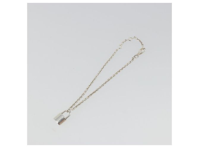 Bracciale LOUIS VUITTON Bracciale Silver Lockit Ag925 Silver Q95450 Auth 186237A Argento - vista 7