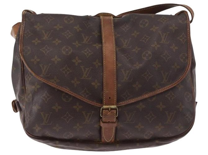 LOUIS VUITTON Borsa a Spalla Monogram Saumur 35 M42254 LV Auth 184676 Monogramma - vista 13