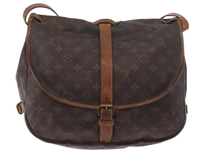 LOUIS VUITTON Borsa a Spalla Monogram Saumur 35 M42254 LV Auth 184676 Monogramma - vista 2