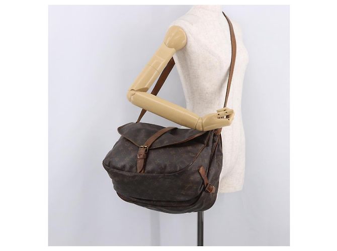 LOUIS VUITTON Borsa a Spalla Monogram Saumur 35 M42254 LV Auth 184676 Monogramma - vista 31