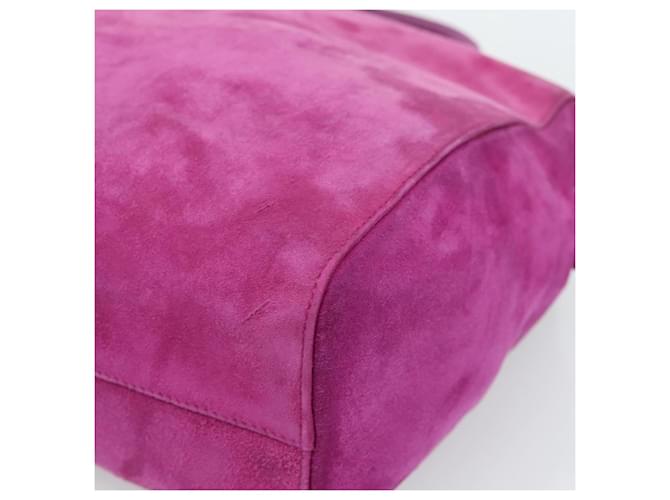 Borsa PRADA in scamosciato viola e oro Auth 185913 D'oro Porpora - vista 10