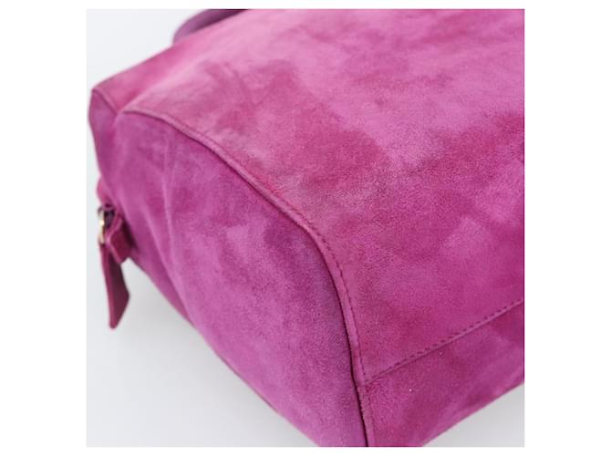 Borsa PRADA in scamosciato viola e oro Auth 185913 D'oro Porpora - vista 14