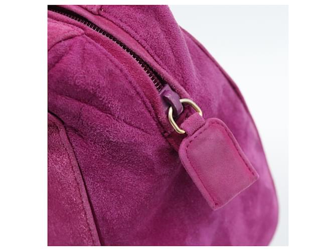 Borsa PRADA in scamosciato viola e oro Auth 185913 D'oro Porpora - vista 17
