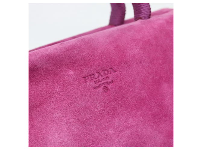 Borsa PRADA in scamosciato viola e oro Auth 185913 D'oro Porpora - vista 18