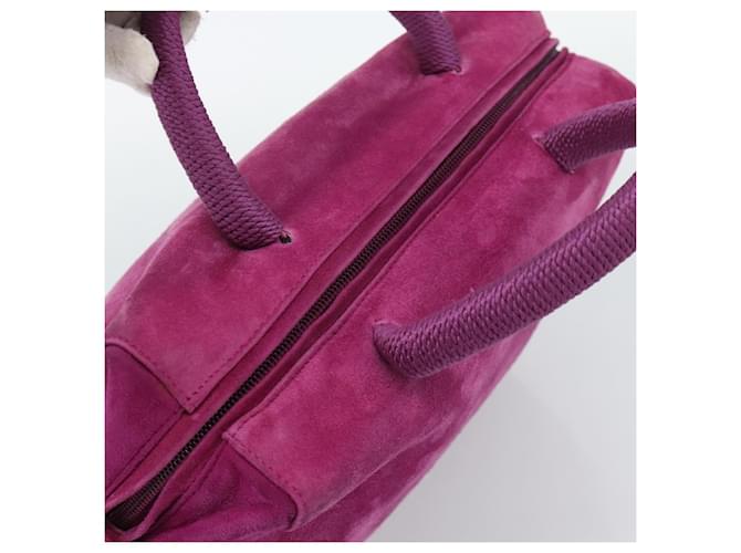 Borsa PRADA in scamosciato viola e oro Auth 185913 D'oro Porpora - vista 6