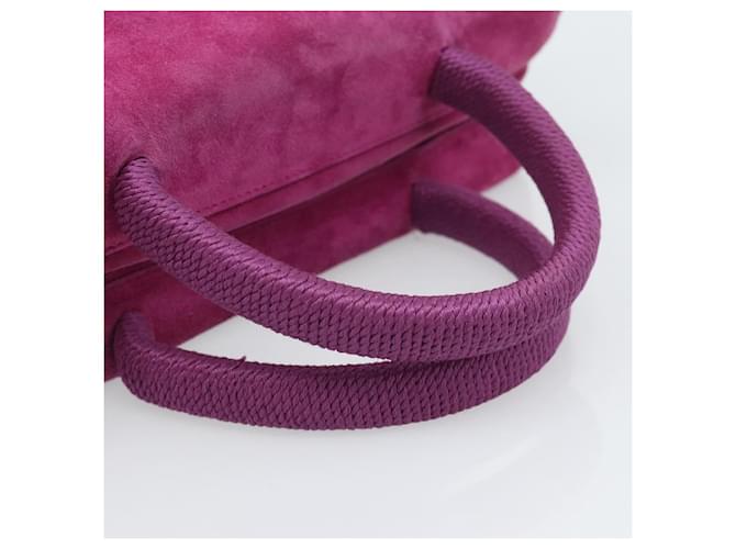 Borsa PRADA in scamosciato viola e oro Auth 185913 D'oro Porpora - vista 8