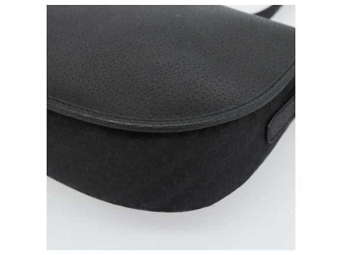 Bolsa de Ombro GUCCI Lona e Couro Preto Ouro 007 14 0074 Auth ka4851 Dourado - vista 15