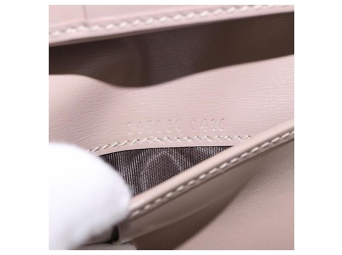Portafoglio GUCCI GG Supreme PVC Beige Oro 795060 Auth 186154M D'oro - vista 11