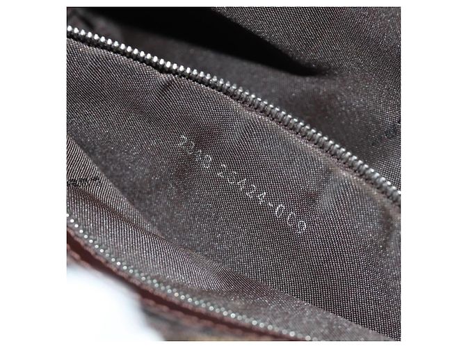 FENDI Zucca Canvas Mamma Baguette Shoulder Bag Black Brown Auth 186044SAM Marrone Nero - vista 11