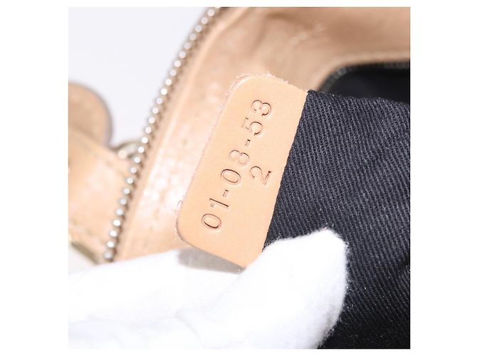 Chloé Borsa Chloe Paddington in Pelle Beige Oro Argento Auth 187513V D'oro - vista 11