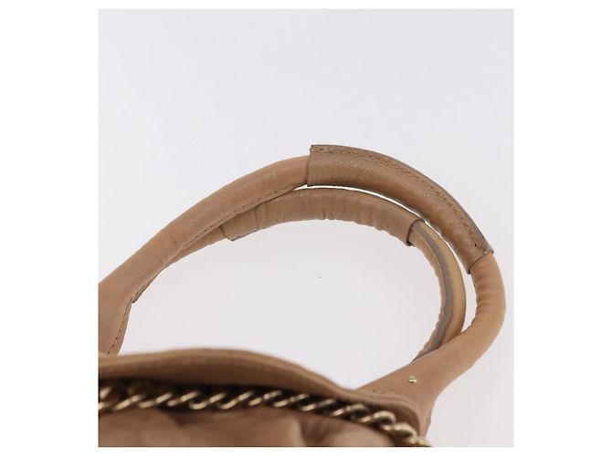 Chloé Borsa Chloe Paddington in Pelle Beige Oro Argento Auth 187513V D'oro - vista 14