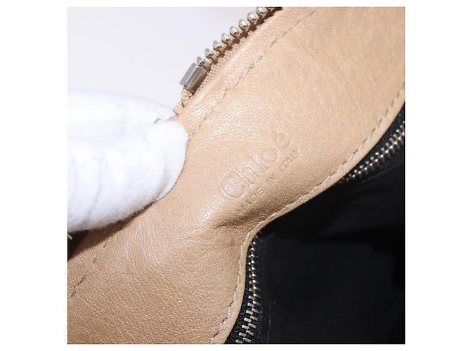 Chloé Borsa Chloe Paddington in Pelle Beige Oro Argento Auth 187513V D'oro - vista 20