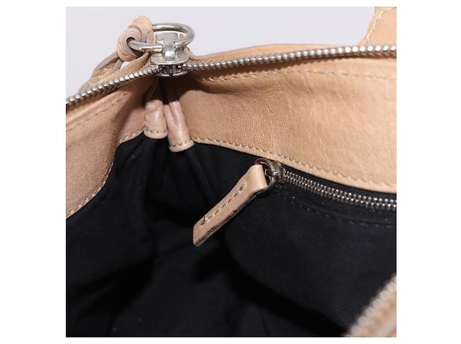 Chloé Borsa Chloe Paddington in Pelle Beige Oro Argento Auth 187513V D'oro - vista 23