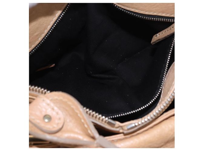Chloé Borsa Chloe Paddington in Pelle Beige Oro Argento Auth 187513V D'oro - vista 24