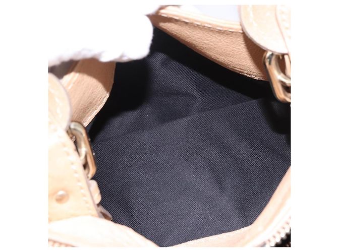 Chloé Borsa Chloe Paddington in Pelle Beige Oro Argento Auth 187513V D'oro - vista 25