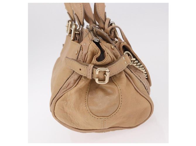 Chloé Borsa Chloe Paddington in Pelle Beige Oro Argento Auth 187513V D'oro - vista 4
