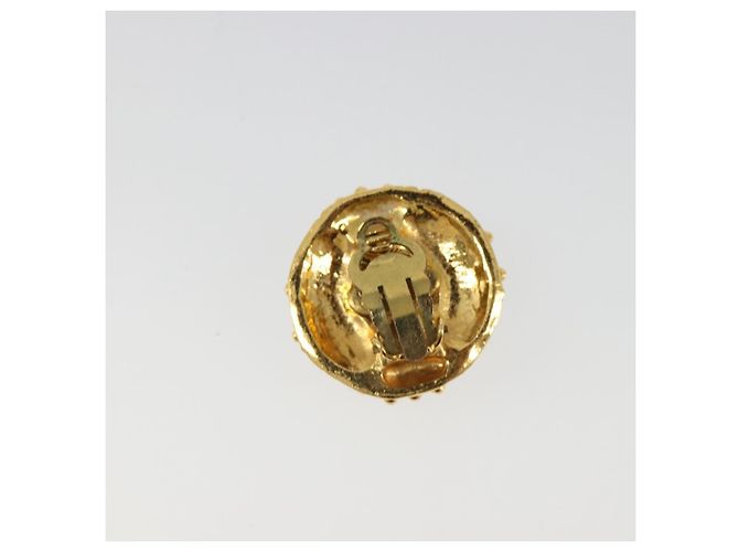 Orecchini CHANEL metallo Gold Tone CC Auth 180937 - vista 3