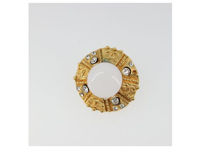Orecchini CHANEL metallo Gold Tone CC Auth 180937 - vista 6