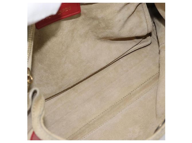 Borsa a Spalla Salvatore Ferragamo in Pelle Beige Oro Auth 187550A D'oro - vista 11