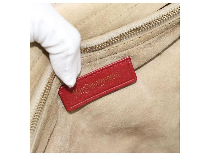 Borsa a Spalla Salvatore Ferragamo in Pelle Beige Oro Auth 187550A D'oro - vista 18