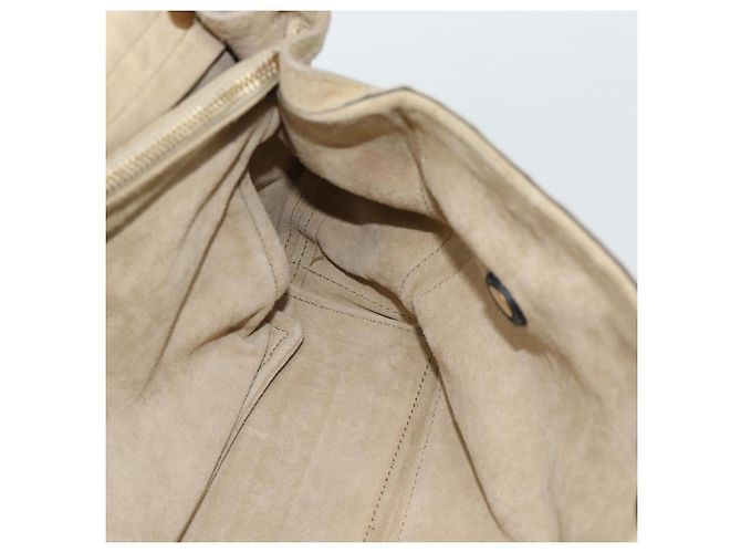 Borsa a Spalla Salvatore Ferragamo in Pelle Beige Oro Auth 187550A D'oro - vista 19