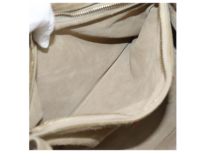 Borsa a Spalla Salvatore Ferragamo in Pelle Beige Oro Auth 187550A D'oro - vista 22