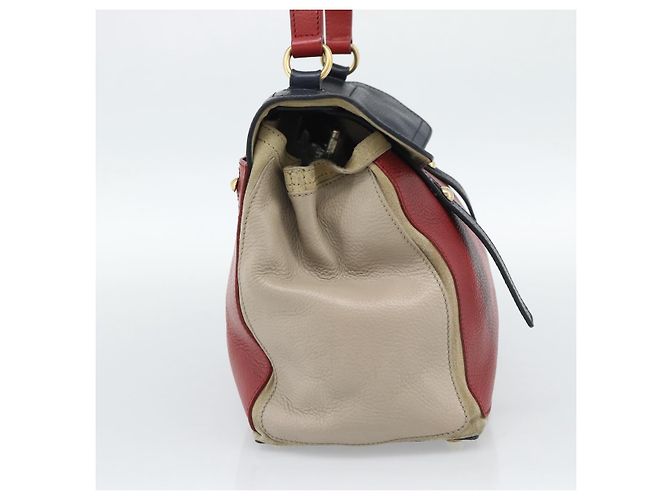 Borsa a Spalla Salvatore Ferragamo in Pelle Beige Oro Auth 187550A D'oro - vista 3