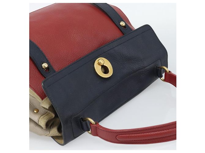 Borsa a Spalla Salvatore Ferragamo in Pelle Beige Oro Auth 187550A D'oro - vista 6