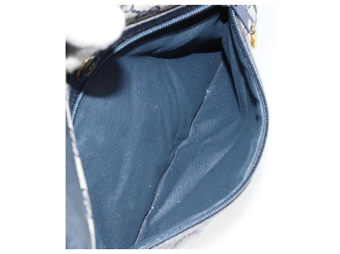 Borsa a Spalla GUCCI GG Supreme Sherry Line PVC Blu Navy Oro Auth 185719 D'oro - vista 25