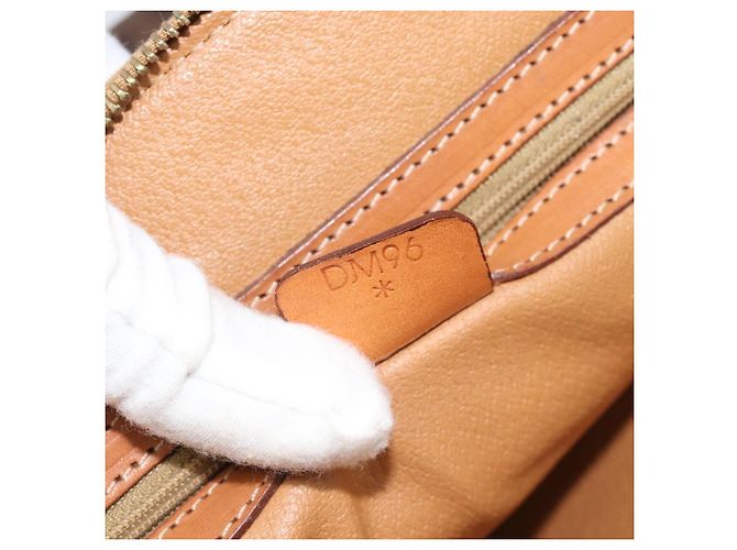 Céline Borsa CELINE Macadam Canvas PVC Pelle Marrone Oro Auth 187333A D'oro - vista 12