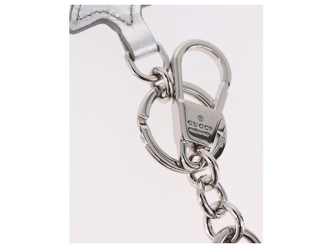 GUCCI GG Supreme Yuko Higuchi Boris Charm PVC Gray Auth 185848SM Marrone - vista 5