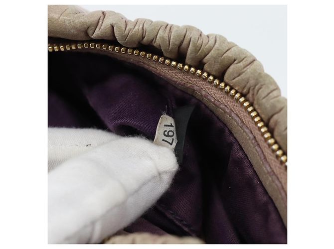 Miu Miu Schultertasche aus Leder Rosa Gold Authentisch 187662 - Ansicht 12