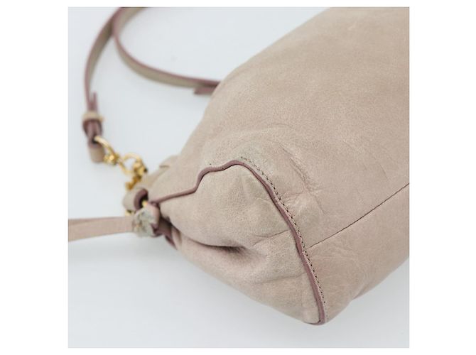 Miu Miu Schultertasche aus Leder Rosa Gold Authentisch 187662 - Ansicht 14