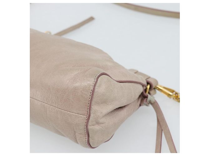 Miu Miu Schultertasche aus Leder Rosa Gold Authentisch 187662 - Ansicht 15